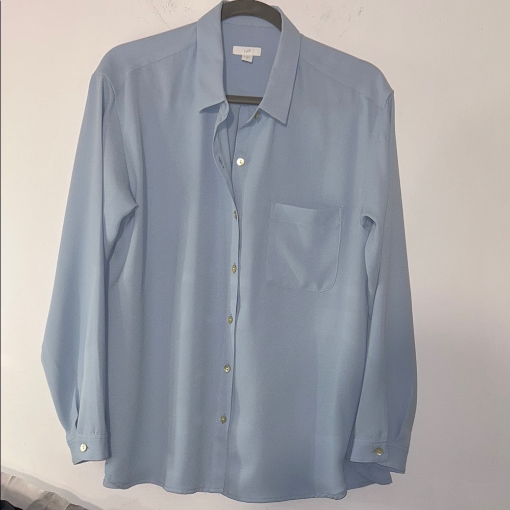 JjillLight Blue Button-Up Shirt